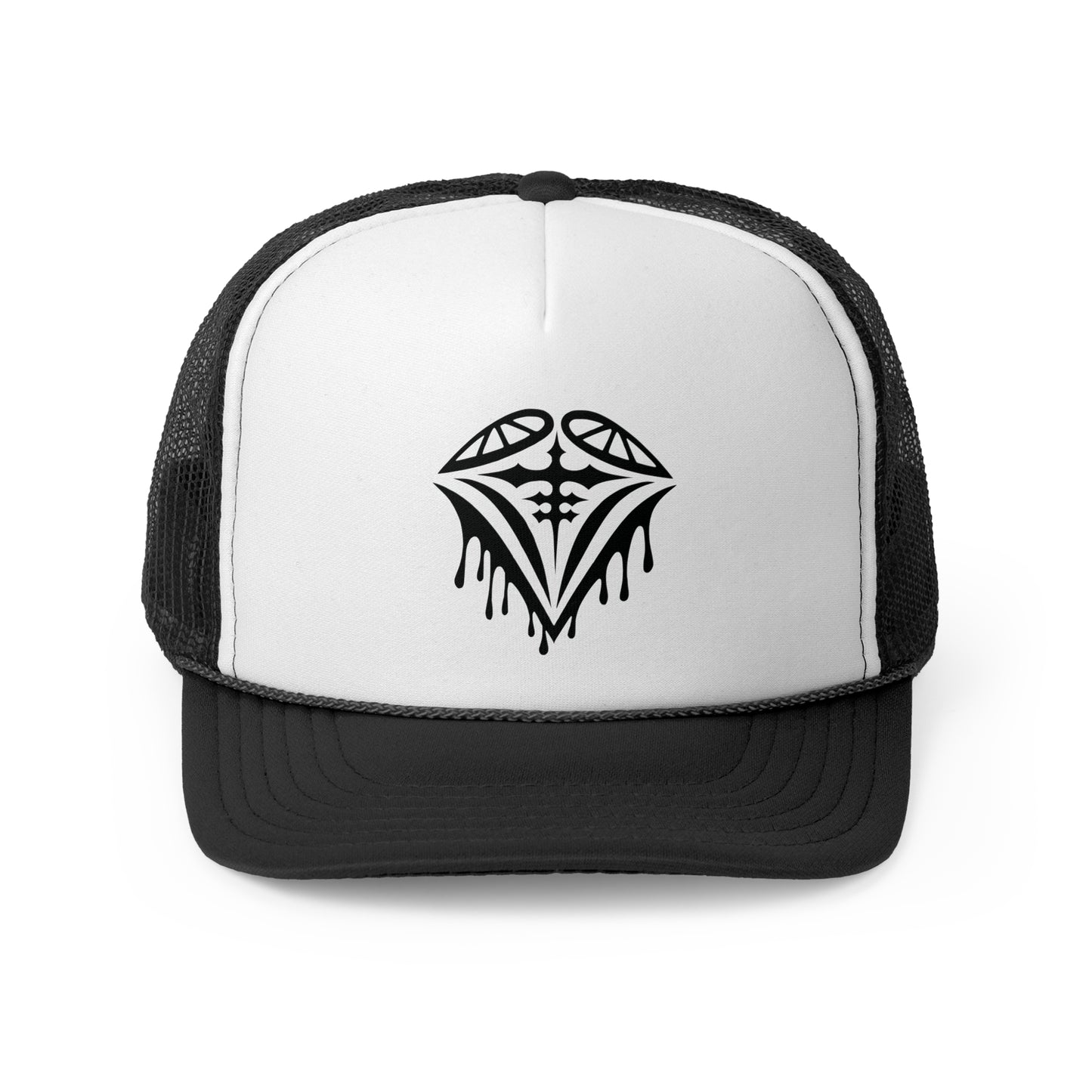 Dripping Heart Graphic Trucker Cap - Stylish Outdoor Hat for Festivals and Everyday Wear